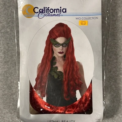 New California Costumes Eye Candy Halloween Costume Lethal Beauty Red Wig - Image 1 of 4