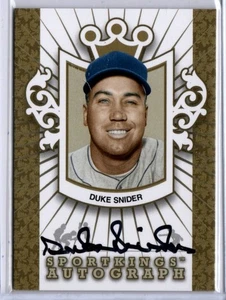 2009 Sportkings Gold Duke Snider AUTO BROOKLYN DODGERS - Bild 1 von 1