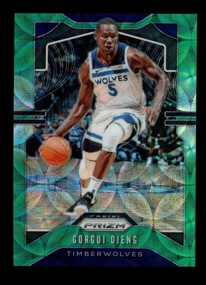 2019 Panini Prizm #162 GORGUI DIENG Green Choice Prizm #/8 Timberwolves - Image 1 of 2