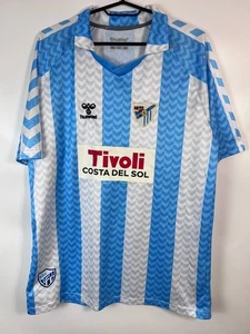 MALAGA CF 2023 2024 HOME SHIRT HUMMEL SOCCER JERSEY TIVOLI SIZE XL - Picture 1 of 5