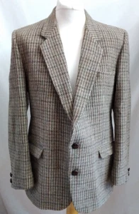 Dunn & Co Harris Tweed Herren Sakko, 46" Brustumfang, braun/beige, 100% Wolle, gefüttert - Bild 1 von 12