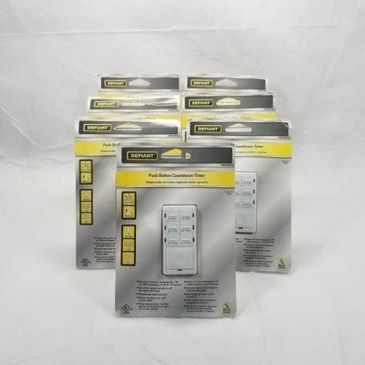 Defiant 460974 Push Button Countdown Timer; Up To 4 Hours; 6.4A/125V, 800W - Image 1 of 4