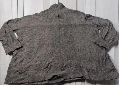 Pure Energy женщин 3 X открытый передний вересковый серый кардиган свитер легкий чехол - Изображение 1 из 4