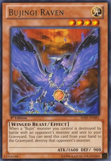 Bujingi Raven - SHSP-EN081 - Rare - Unlimited Edition - Damaged - Image 1 of 1
