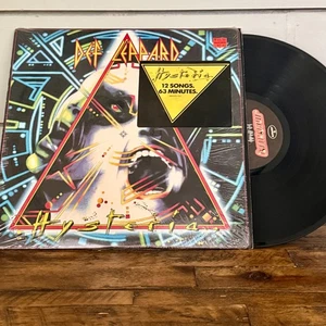 Def Leppard Hysteria LP 1987 Mercury Cellophane + Hype Sticker Pour Some Sugar - Picture 1 of 8