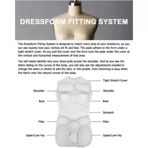 Dress Form Fitting System One Size for All Dress Forms #ST-PAD - Picture 1 of 9