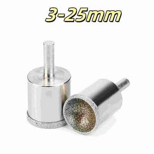 Diamond Burr Grinding Bit Fine/Crude Spherical Concave Head Grinding Bit 3-25mm - Picture 1 of 11