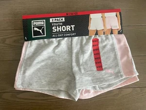 Puma Girls Two Pack Shorts Size M - Picture 1 of 3