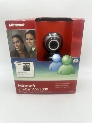 Microsoft LifeCam VX-3000 Web Cam - OPEN BOX - NEW - Image 1 of 4