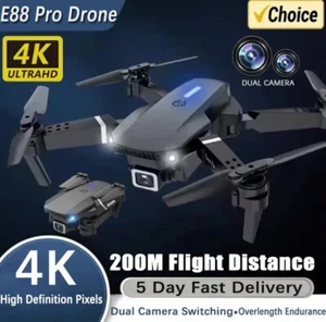 E88Pro Drone 4K Professinal And 1080P Wide Angle Dual HD Camera (FREE SHIPPINNG) - Picture 1 of 6