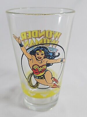 Vintage DC Comics Wonder Womans Glassware Cup Glass Made In USA • 24.34$