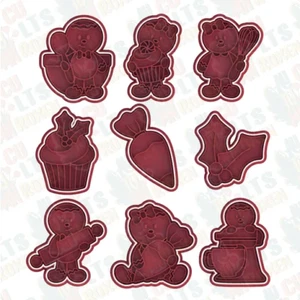 Gingerbread Christmas Cookie Cutter Set Christmas - Picture 1 of 1