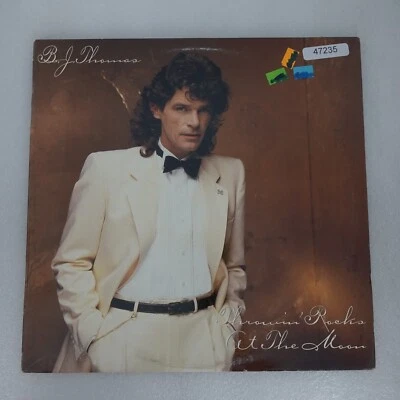 Bj Thomas Throwin Rocks At The Moon PROMO LP Vinyl Record Album - Image 1 of 4