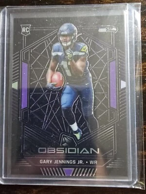 2019 Gary Jennings Jr RC /75 Obsidian Purple Electric Etch Rookie #133 Seahawks - Image 1 of 2
