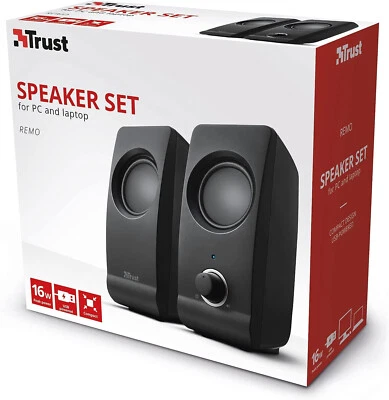 Trust Remo Casse Speakers PC 2.0,16 W,USB, Jack AUX 3.5 PC Notebook Ufficio Casa - Immagine 1 di 4
