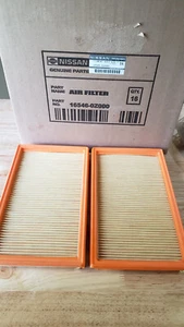 New Set of 2 Genuine Infiniti & Nissan Factory Intake Air Filters 16546-0Z000 - Picture 1 of 4