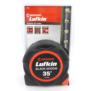Crescent Lufkin Maßband 35 Fuß 2-seitig Black Widow High Vis Dual L1035B NEU - Bild 1 von 13