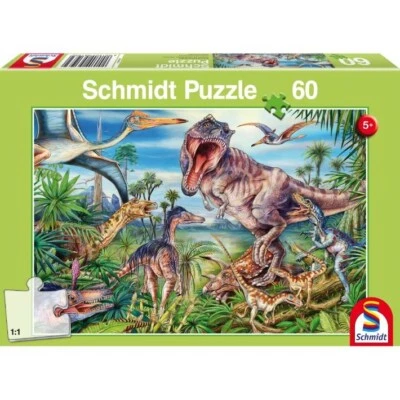 Puzzle Amongst the Dinosaurs - 60 pz - Schmidt 56193 - Immagine 1 di 2