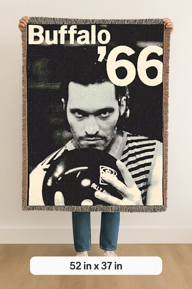 Manta tejida Buffalo 66 película Vincent Gallo Brown Bunny Christina Ricci Sevigny Foto 1 de 2