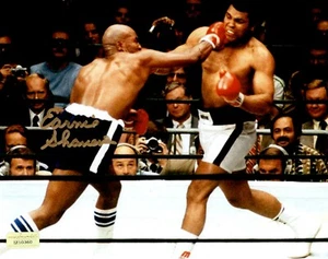 Earnie Shavers signiert 8x10 Foto vs. Muhammad Ali COA Inschriften Autogramm - Bild 1 von 3