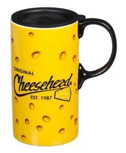 Original Cheesehead Ceramic Tall Boy Travel Cup w/ Gift Box, 20 oz. 3TBT5070 - Picture 1 of 3