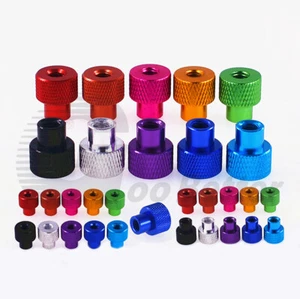 Tuercas para pulgar moleteadas de aluminio M2-M10 tipo alto/agujero pasante empuñadura tuerca - Imagen 1 de 20