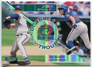 1998 Fleer Ultra Double Trouble Insert #19 Roger Clemens & Jose Cruz Blue Jays - Picture 1 of 2