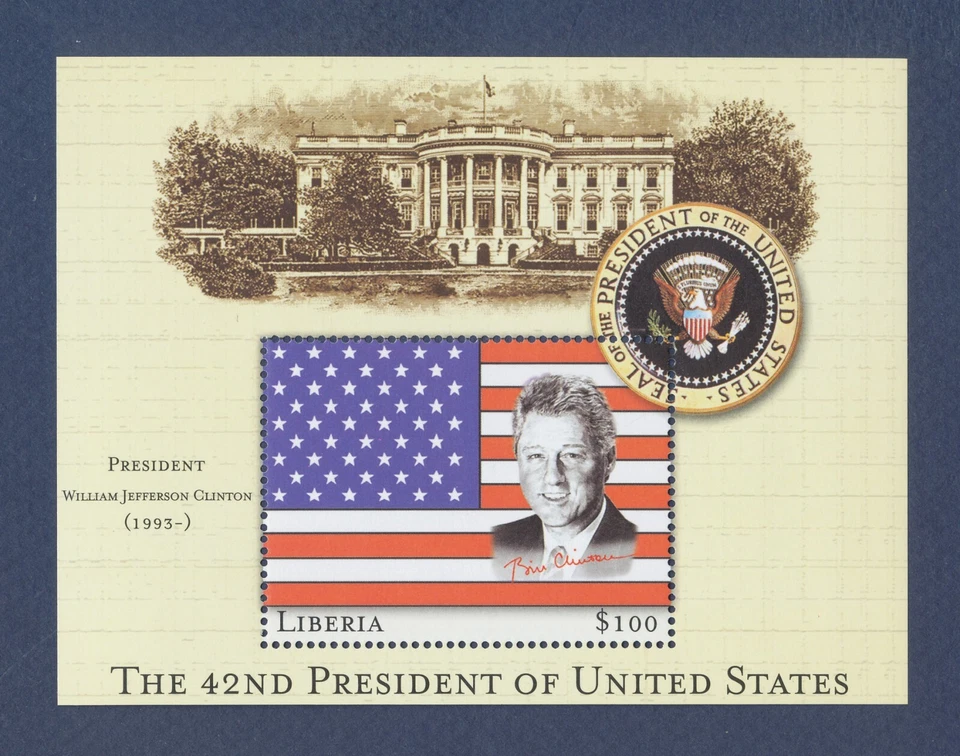 LIBERIA - Bill Clinton, 42nd President of the United States - 2001 --b - Image 1 of 1