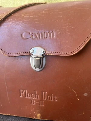 Unidad flash cámara fotoflash Canon vintage B-II accesorio y estuche Foto 1 de 4