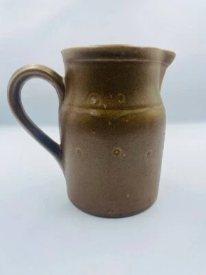 Pichet en grès fait main, marron, 1,5L, fabriqué en France, 18,5x17,5x10,5cm - Photo 1/4
