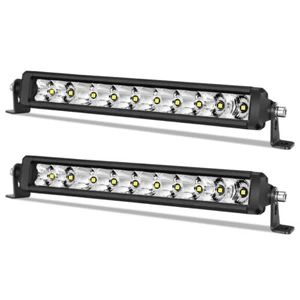 For Chevrolet Silverado 1500 White LED Grille Mounted Work Light Bar Kits 2x 10" - Picture 1 of 12