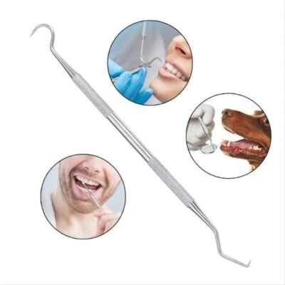 PANTHER SURGICAL Stainless Dentist Double Ended Teeth Cleaning Calculus Plague Remover Explorers