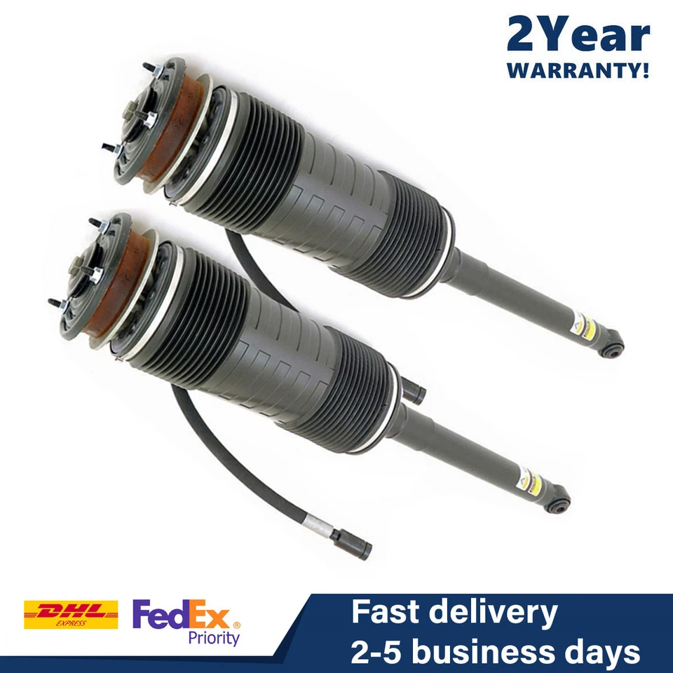 Par de puntales de suspensión hidráulica ABC traseros aptos para Mercedes-Benz W221 S500 S600 05-13 Foto 1 de 4