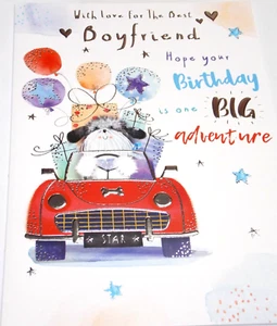 Boyfriend Birthday Card. Kingfisher Caboodles Range. - Picture 1 of 4