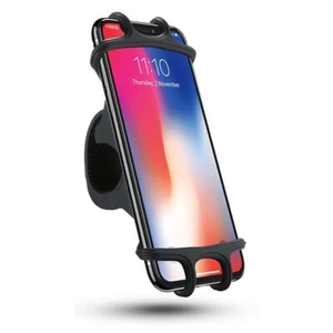 For iPhone  XS 11 12 13 Pro Max Handlebar Bicycle Mount Silicone Holder Bike - Picture 1 of 8