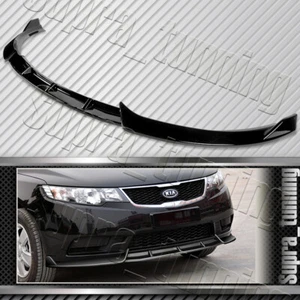 3PCS Front Bumper Spoiler Lip for 2010-2013 Kia Forte / Forte5 (Painted Black) - Picture 1 of 5