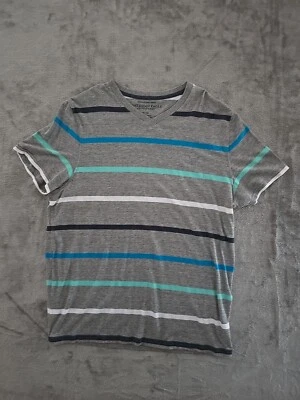 Arizona cuello en V grande para hombre XL rayas manga corta color genial Foto 1 de 4