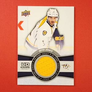 5-06-14 PWE-THICK 2015-16 upper deck jersey card #gj-sj seth jones (186) - Picture 1 of 2