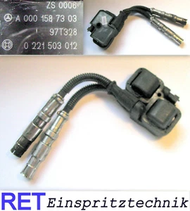 Zündspule BOSCH 0221503012 Mercedes Benz W 210 A0001587303 original - Bild 1 von 4