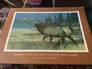 11 REMINGTON'S PORTFOLIO OF BIG GAME OF NORTH AMERICA PICTURES ARTIST BOB KUHN - Picture 1 of 1