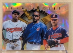 1996 Select Team Nucleus INDIANS Albert Belle Carlos Baerga Manny Ramirez #1