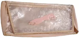 Alfred Dunhill Vintage Glove Storage Holder Case Pink Clear Rhinestones - Picture 1 of 12