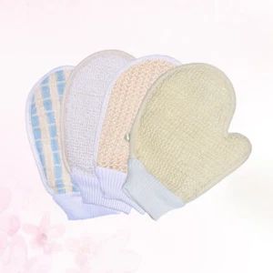 4 Stück Handschuh Badebürste Peelinghandschuhe für Duschpflanze Taubheitstücher - Bild 1 von 11