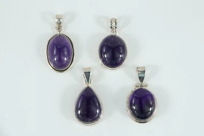 pendente AMETISTA made in italy ciondolo ARGENTO orafi italiani gioiello pietra - Immagine 1 di 4