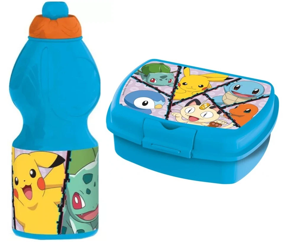 Pokemon Pikachu Set Lunch Box + Water Bottle Kids Gift Set - Image 1 of 1