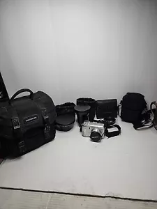 Olympus Digital Camera C-750 Ultra Zoom 4.0MP Silver Tested/Works Plus 3 Lenses - Picture 1 of 11
