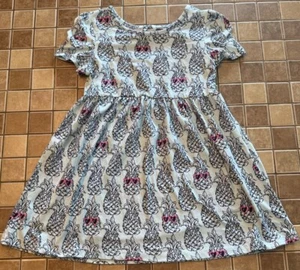 Girls Member's Mark Dress Size 7 Blue Pineapple - Picture 1 of 3