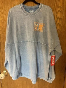 Spirit Jersey X Coca Cola Fanta Bright Orange Flavor Denim Jersey Clown Logo NWT - Picture 1 of 9