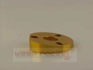 Placa inclinable para toma de volante, volante, 5 grados inclinada, aluminio, oro - Imagen 1 de 1