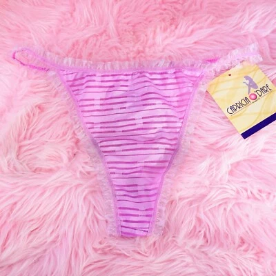 Tanga Mujer Volantes Maricón Transparente Rayas Bragas 5 Colores Talla 7 Foto 1 de 4